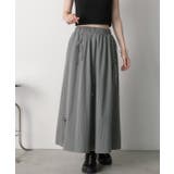 リボンデザイン ワッシャーフレアスカート | ad thie | 詳細画像15 