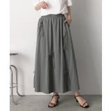 リボンデザイン ワッシャーフレアスカート | ad thie | 詳細画像19 