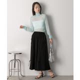 リボンデザイン ワッシャーフレアスカート | ad thie | 詳細画像20 