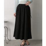 リボンデザイン ワッシャーフレアスカート | ad thie | 詳細画像21 