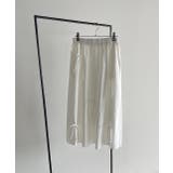 リボンデザイン ワッシャーフレアスカート | ad thie | 詳細画像28 