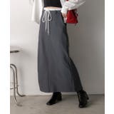 ダブルウエスト Iラインスカート | ad thie | 詳細画像10