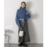 ダブルウエスト Iラインスカート | ad thie | 詳細画像12