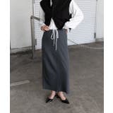 ダブルウエスト Iラインスカート | ad thie | 詳細画像13