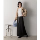 ダブルウエスト Iラインスカート | ad thie | 詳細画像17