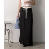 ダブルウエスト Iラインスカート | ad thie | 詳細画像18