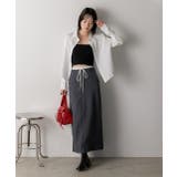 ダブルウエスト Iラインスカート | ad thie | 詳細画像2