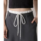 ダブルウエスト Iラインスカート | ad thie | 詳細画像4