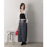 ダブルウエスト Iラインスカート | ad thie | 詳細画像8