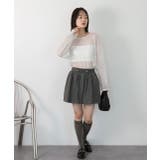 ドローコード付き ミニスカート | ad thie | 詳細画像18 