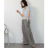 サイドリボン パラシュートパンツ | ad thie | 詳細画像24 