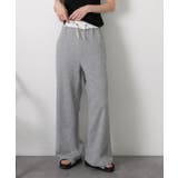 モクグレー | ダブルウエスト スウェットパンツ | ad thie