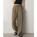 ブラウン | とろみリラックス イージーパンツ | ad thie