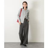 バラモチーフ付き とろみワイドパンツ | ad thie | 詳細画像10 