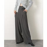 バラモチーフ付き とろみワイドパンツ | ad thie | 詳細画像11 