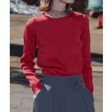 バラモチーフ付き とろみワイドパンツ | ad thie | 詳細画像16 