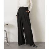 バラモチーフ付き とろみワイドパンツ | ad thie | 詳細画像27 