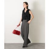 バラモチーフ付き とろみワイドパンツ | ad thie | 詳細画像3 