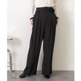 バラモチーフ付き とろみワイドパンツ | ad thie | 詳細画像30 