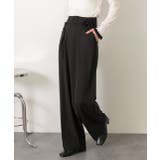 バラモチーフ付き とろみワイドパンツ | ad thie | 詳細画像31 