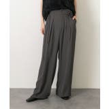 バラモチーフ付き とろみワイドパンツ | ad thie | 詳細画像4 