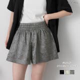 ジャガード フレアショートパンツ | ad thie | 詳細画像1 