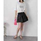 ジャガード フレアショートパンツ | ad thie | 詳細画像10 