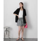 ジャガード フレアショートパンツ | ad thie | 詳細画像12 