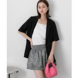 ジャガード フレアショートパンツ | ad thie | 詳細画像17 