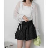 ジャガード フレアショートパンツ | ad thie | 詳細画像3 