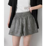 グレー | ジャガード フレアショートパンツ | ad thie