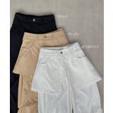 スカート付き タックフレアパンツ | ad thie | 詳細画像57 