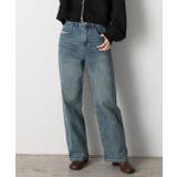 ブルー | ポケットデザイン ストレートデニム | ad thie