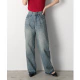 裾デザイン ストレートデニム | ad thie | 詳細画像10 