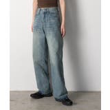 裾デザイン ストレートデニム | ad thie | 詳細画像12 