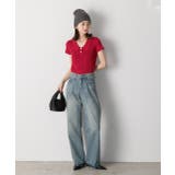 裾デザイン ストレートデニム | ad thie | 詳細画像2 