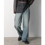 裾デザイン ストレートデニム | ad thie | 詳細画像22 