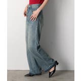 裾デザイン ストレートデニム | ad thie | 詳細画像4 