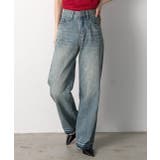 裾デザイン ストレートデニム | ad thie | 詳細画像7 