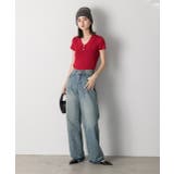 裾デザイン ストレートデニム | ad thie | 詳細画像8 