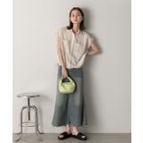 裾リボン フレンチスリーブシャツ | ad thie | 詳細画像10