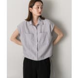 裾リボン フレンチスリーブシャツ | ad thie | 詳細画像19