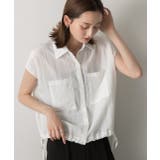 裾リボン フレンチスリーブシャツ | ad thie | 詳細画像25