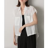 裾リボン フレンチスリーブシャツ | ad thie | 詳細画像26