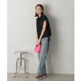 裾リボン フレンチスリーブシャツ | ad thie | 詳細画像3