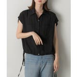 裾リボン フレンチスリーブシャツ | ad thie | 詳細画像6