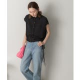 裾リボン フレンチスリーブシャツ | ad thie | 詳細画像7