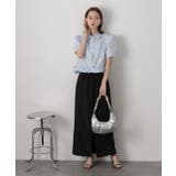 パフスリーブ ヘムフリルショートブラウス | ad thie | 詳細画像2 