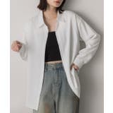 オフホワイト | オーバーサイズ ベーシックカラーシャツ | ad thie