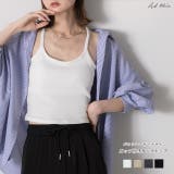 カップ付き バックレーサータンクトップ | ad thie | 詳細画像1